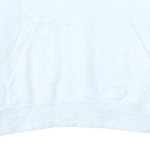 Nike Womens White XS Pullover Hoodie Sweatshirt Cotton Blend