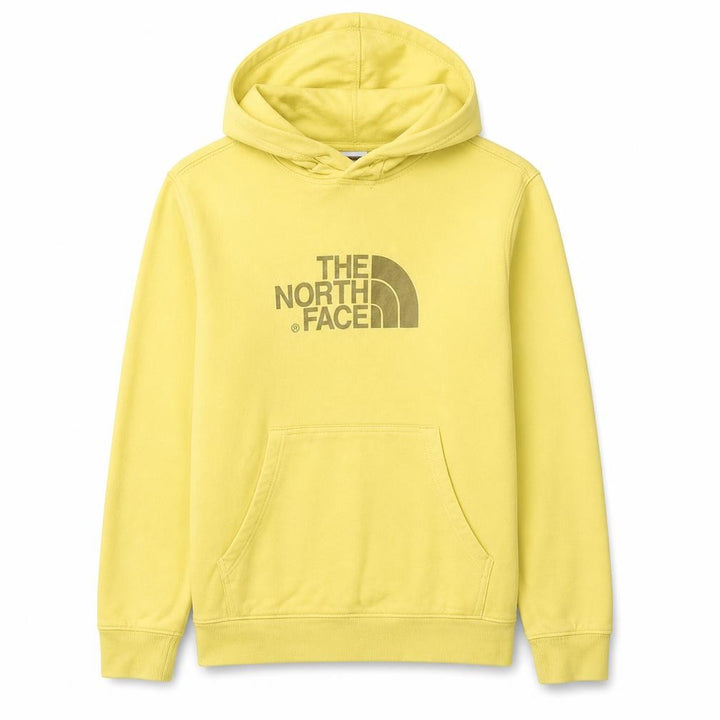 The North Face Men's Yellow Pullover Hoodie Size L Outdoor Fleece