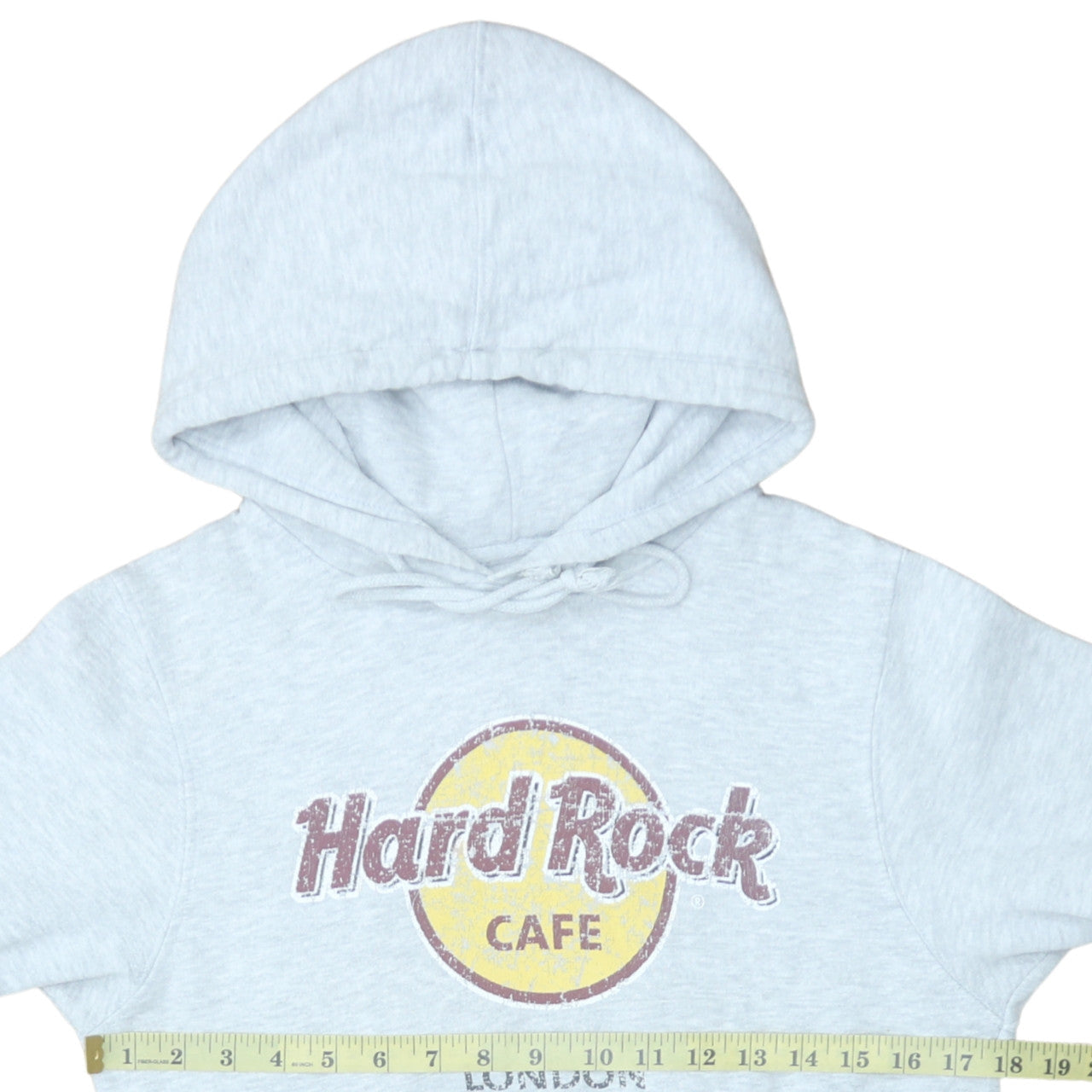Hard Rock Cafe London Grey Hoodie Women Small Pullover Casual Cotton Blend