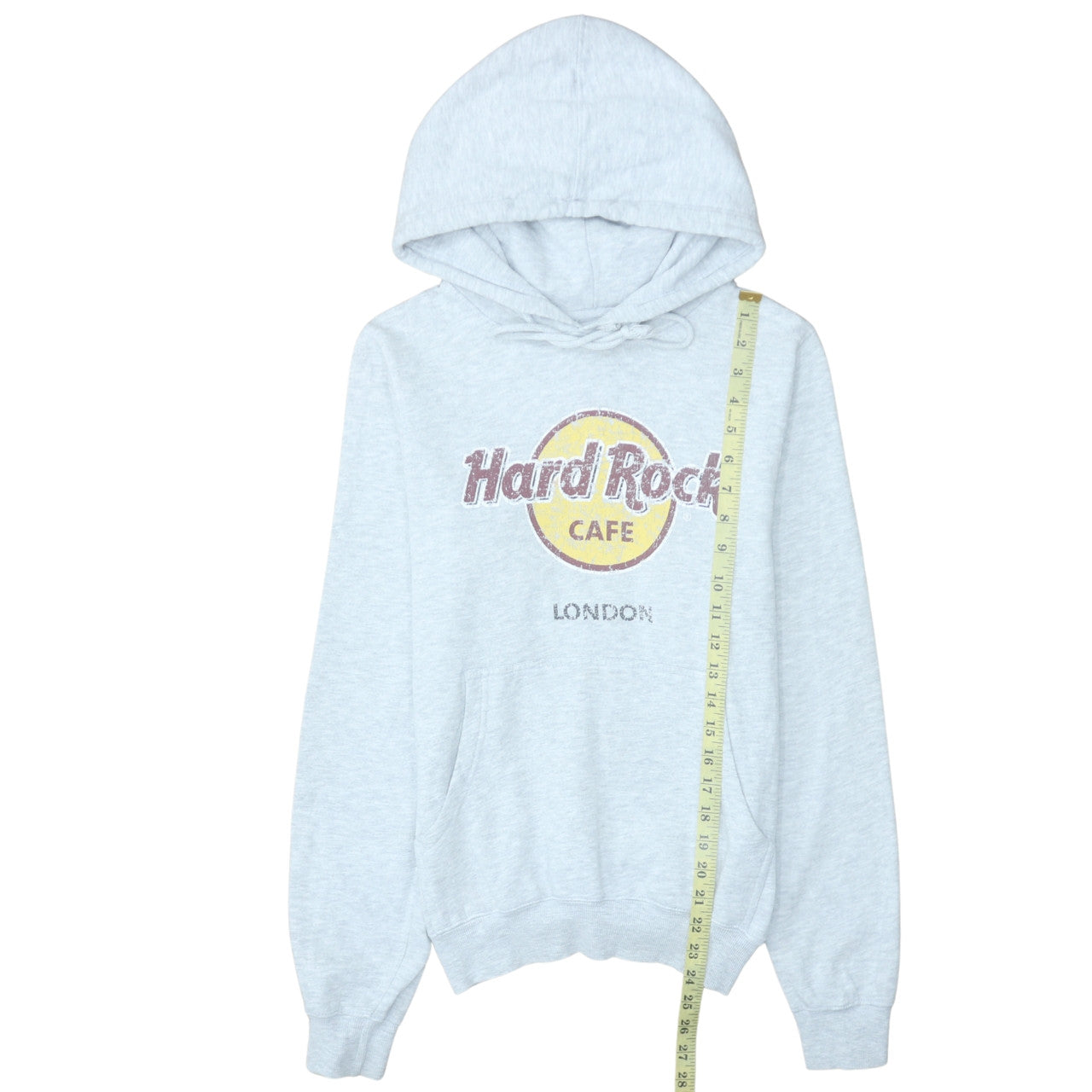 Hard Rock Cafe London Grey Hoodie Women Small Pullover Casual Cotton Blend