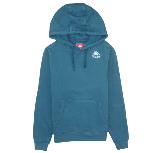 Kappa Mens Blue XS Pullover Hoodie with Logo Graphic Print