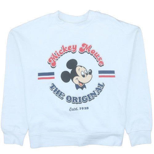 Disney Women’s Blue Mickey Mouse Crew Neck Sweatshirt Size S 10/12