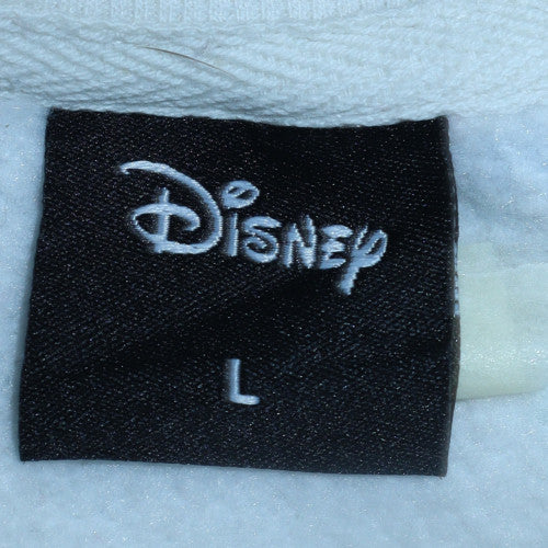 Disney Womens White Multicoloured Pullover Sweatshirt Size L 16-18 Cartoon Print