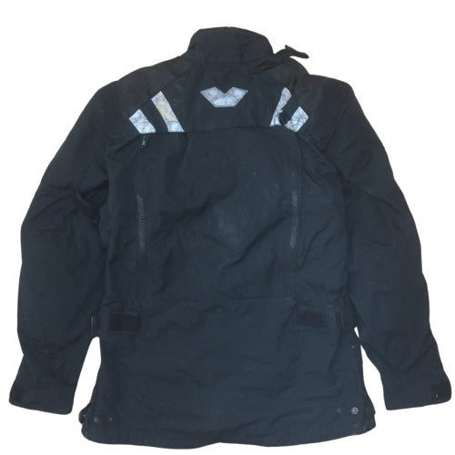 Bering Men's Black L Motorcycle Waterproof Jacket Reflective Nylon