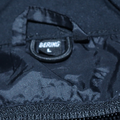 Bering Men's Black L Motorcycle Waterproof Jacket Reflective Nylon