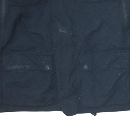 Bering Men's Black L Motorcycle Waterproof Jacket Reflective Nylon