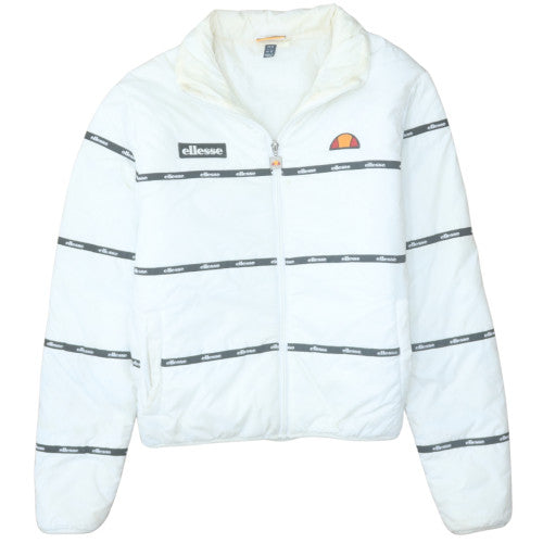 Ellesse Womens White UK 6 Puffer Windbreaker Jacket Polyester Lined