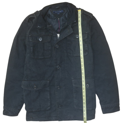 Tommy Hilfiger Men's Black Military Style Jacket Size M