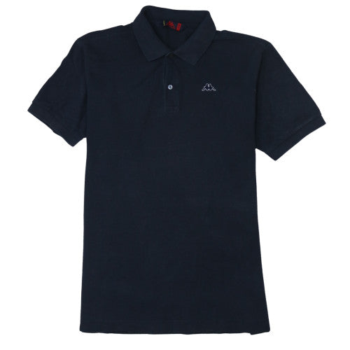 Kappa Men's Black Cotton Polo Shirt M Short Sleeve Classic Fit