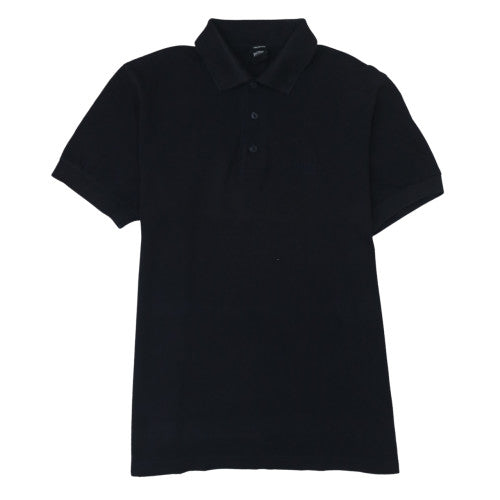 BOSS Men's Black Pima Cotton Polo Shirt Size M Short Sleeve