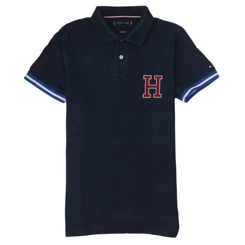 Tommy Hilfiger Men's Blue Regular Fit Polo Shirt Size S