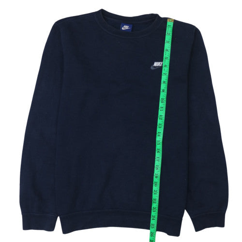 Nike Men's Blue Small Pullover Crew Neck Fleece Sweatshirt