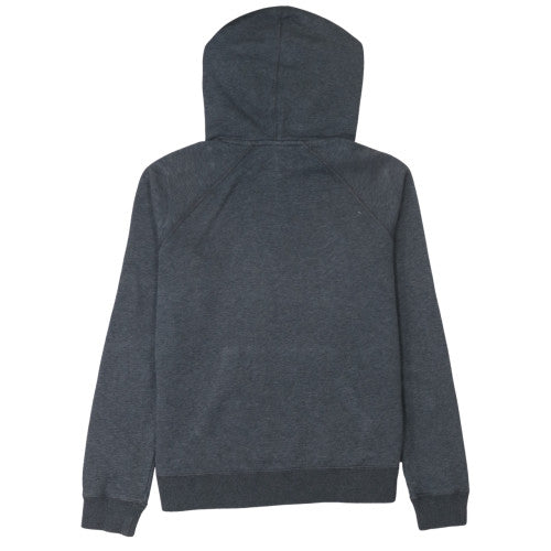 Nike Women Grey Pullover Hoodie Medium Cotton Blend Sportswear