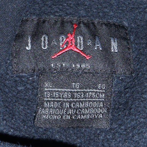 Jordan Boys Black XL 13-15 Years Pullover Hoodie with Logo Print