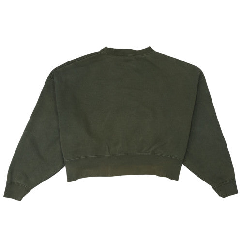 Nike Women’s Khaki Green Pullover Sweatshirt Small Cotton Blend