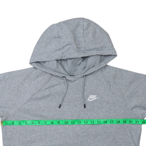 Nike Men's Grey Pullover Hoodie S Regular Fit Fleece Sweatshirt
