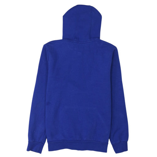 Adidas Boys Blue Pullover Hoodie 15-16 Years Fleece Trefoil Logo Sweatshirt