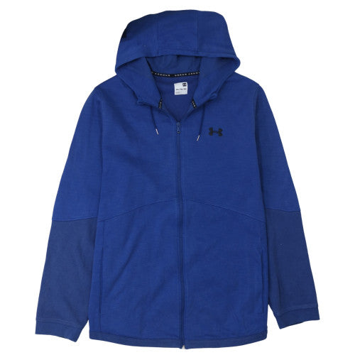 Under Armour Mens Blue 2XL Full Zip Hoodie Lightweight Sportswear
