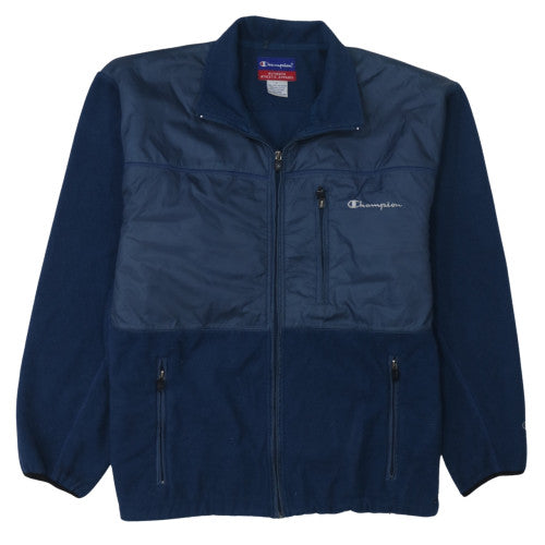 Champion Men's Blue L Fleece Lined Full Zip Basic Jacket