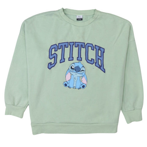 Disney Classics George Women Green Stitch Sweatshirt L 16-18 Pullover