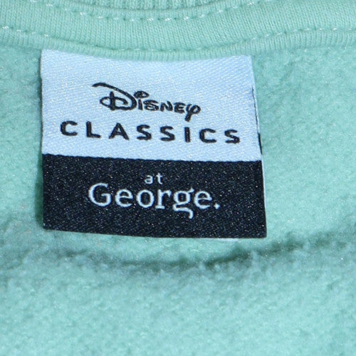 Disney Classics George Women Green Stitch Sweatshirt L 16-18 Pullover