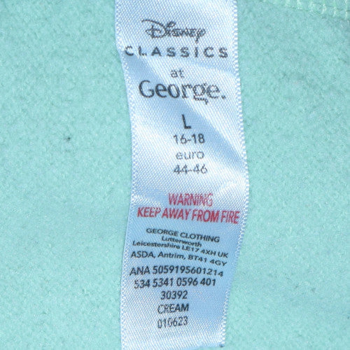 Disney Classics George Women Green Stitch Sweatshirt L 16-18 Pullover