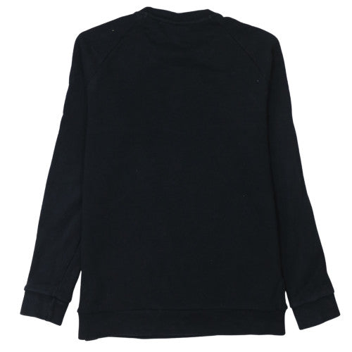 Adidas Men's Black Small Crew Neck Pullover Sweatshirt