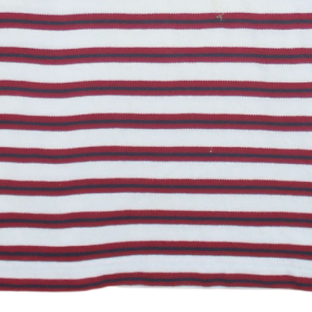 Lacoste Men’s Red White Striped Regular Fit Cotton Polo Shirt M