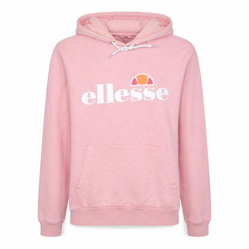Ellesse Womens Pink Hoodie UK 12 Cotton Blend Long Sleeve Pullover