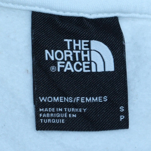The North Face Womens White Small Crew Neck Pullover Sweatshirt