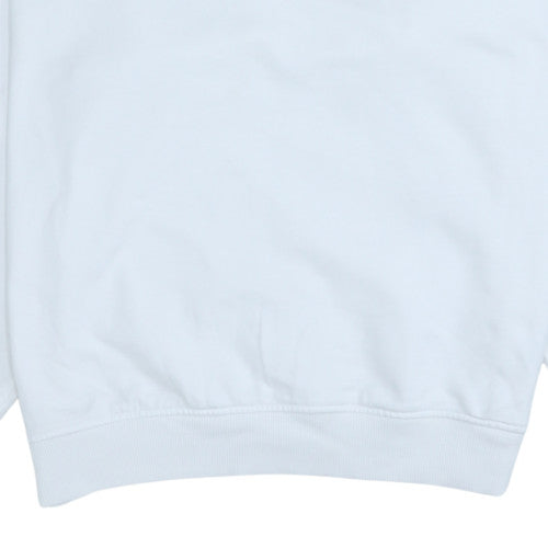 The North Face Womens White Small Crew Neck Pullover Sweatshirt