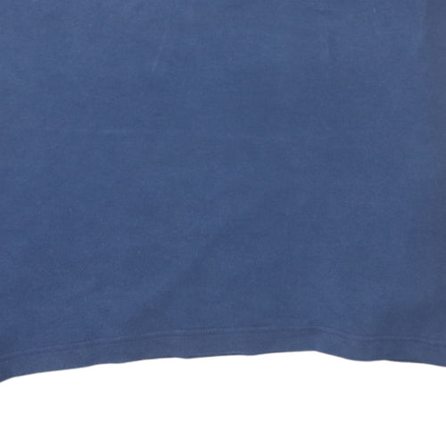 Nike Men's Blue Regular Fit Cotton Polo Shirt XL