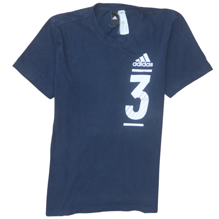 Adidas Men's Blue Graphic Logo Sports T-Shirt Size S