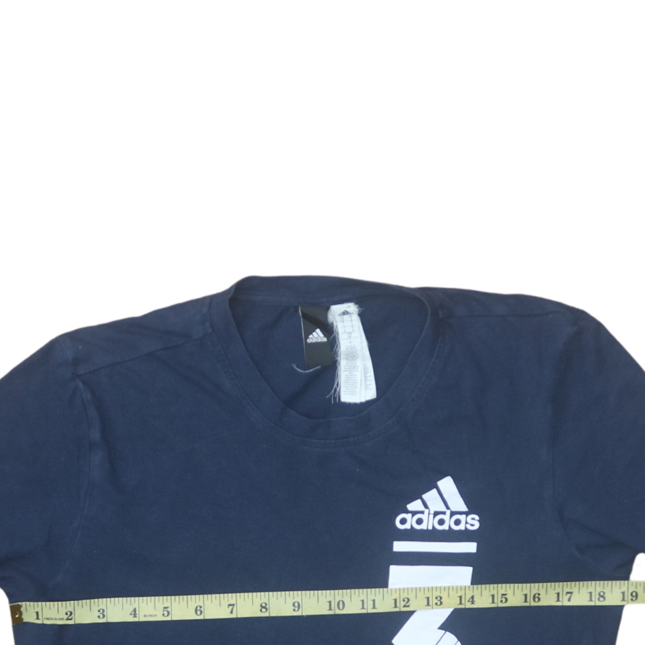 Adidas Men's Blue Graphic Logo Sports T-Shirt Size S