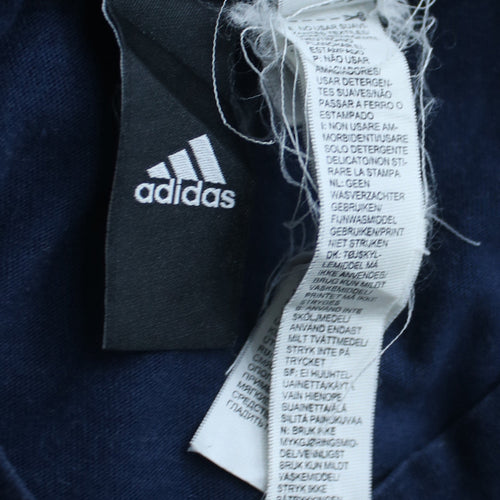 Adidas Men's Blue Graphic Logo Sports T-Shirt Size S