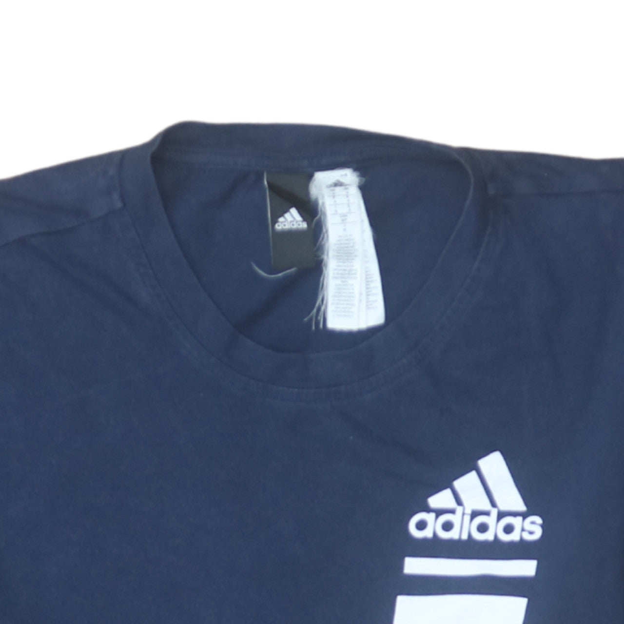 Adidas Men's Blue Graphic Logo Sports T-Shirt Size S
