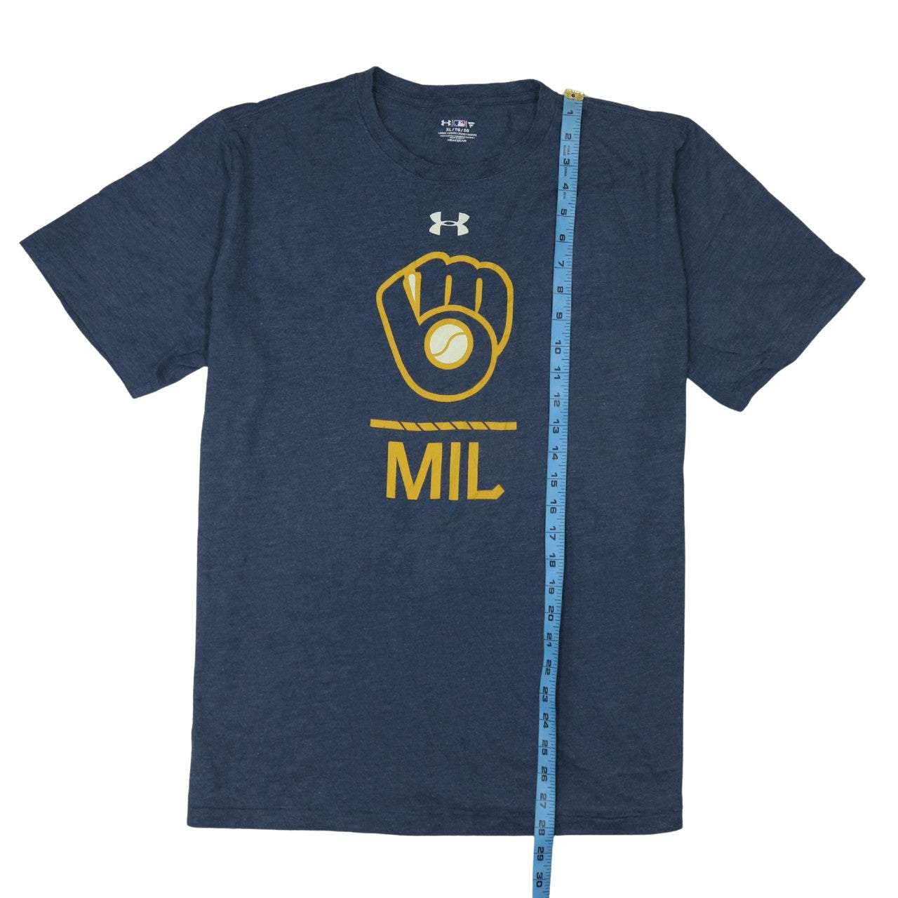 Under Armour Men's Blue XL HeatGear MLB Graphic Sports T-Shirt