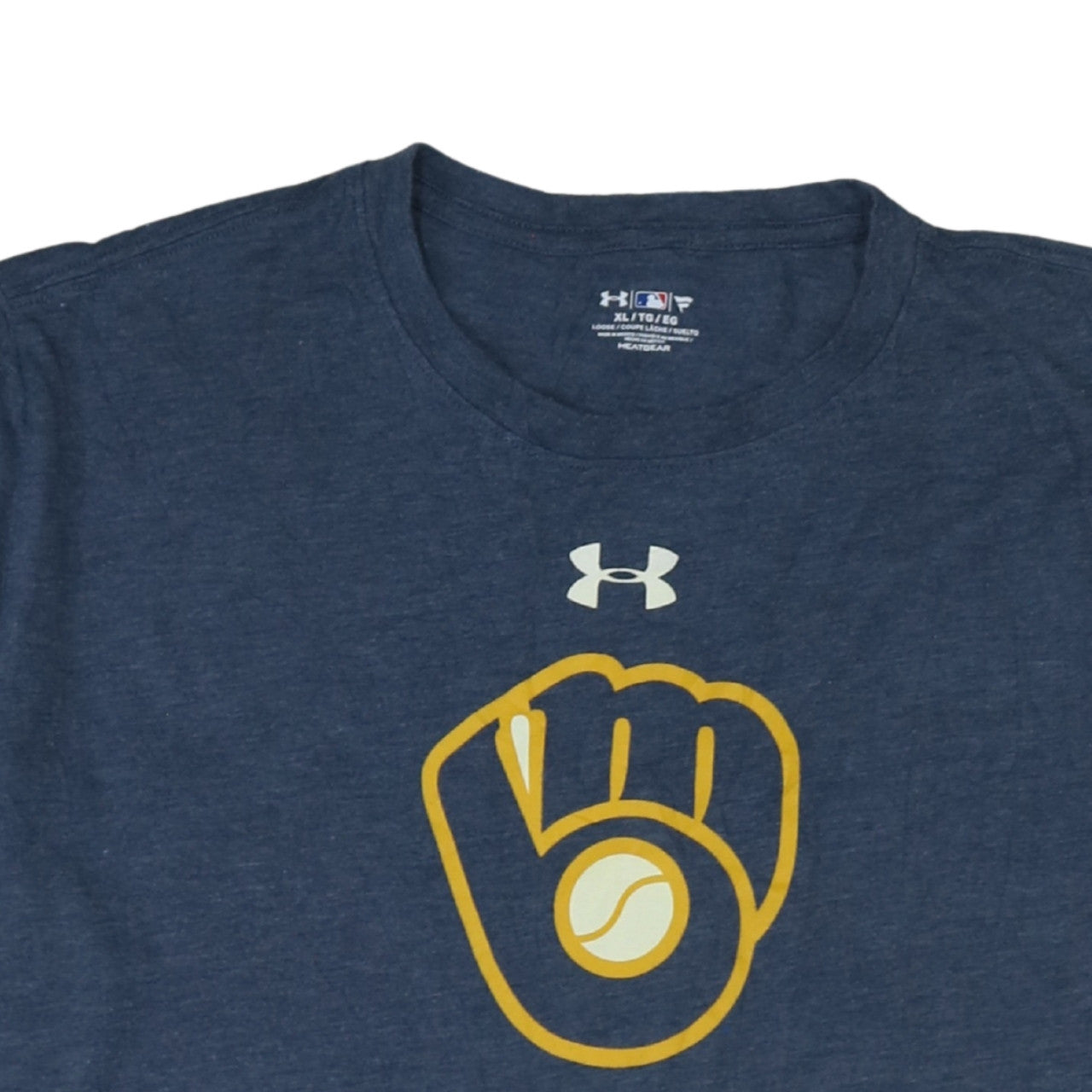Under Armour Men's Blue XL HeatGear MLB Graphic Sports T-Shirt