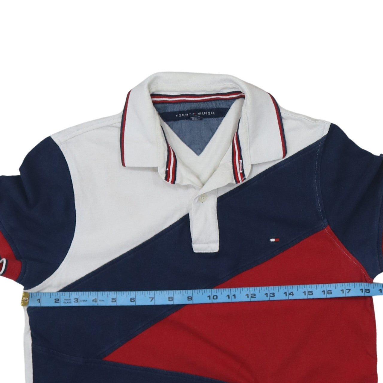 Tommy Hilfiger Men's Multicoloured Cotton Polo Shirt Size S