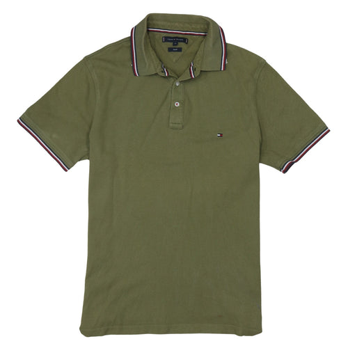 Tommy Hilfiger Men's Green Slim Fit Polo Shirt XL