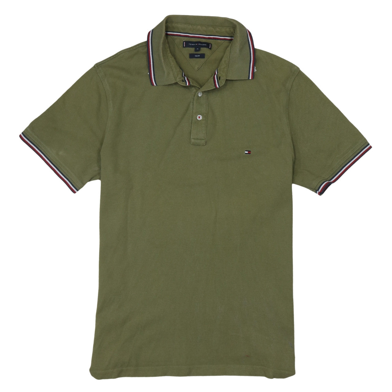 Tommy Hilfiger Men's Green Slim Fit Polo Shirt XL