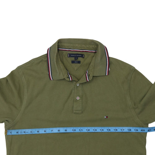 Tommy Hilfiger Men's Green Slim Fit Polo Shirt XL