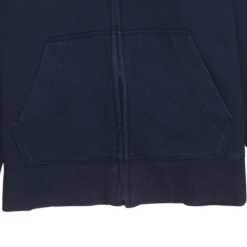 GAP Boys Blue Full Zip Fleece Hoodie 14-15 Years Logo Front Sweatshirt