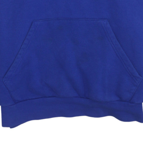 Adidas Boys Blue Pullover Hoodie XL 15-16 Years Cotton Blend Fleece