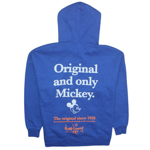 Primark Women Blue Disney Mickey Hoodie Size M Pullover Cotton Blend