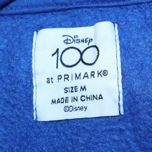 Primark Women Blue Disney Mickey Hoodie Size M Pullover Cotton Blend