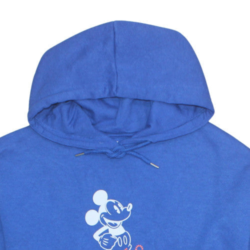 Primark Women Blue Disney Mickey Hoodie Size M Pullover Cotton Blend