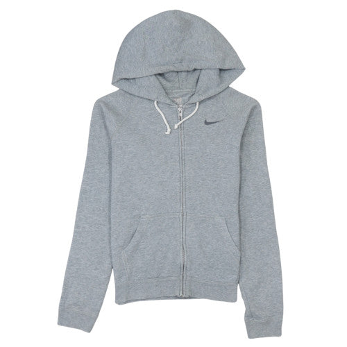 Nike Women Grey Full Zip Hoodie XS Athletic Dept Cotton Blend
