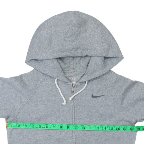Nike Women Grey Full Zip Hoodie XS Athletic Dept Cotton Blend
