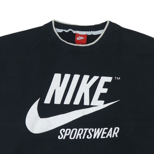 Nike Womens Black Sportswear Crew Neck Pullover Sweatshirt M